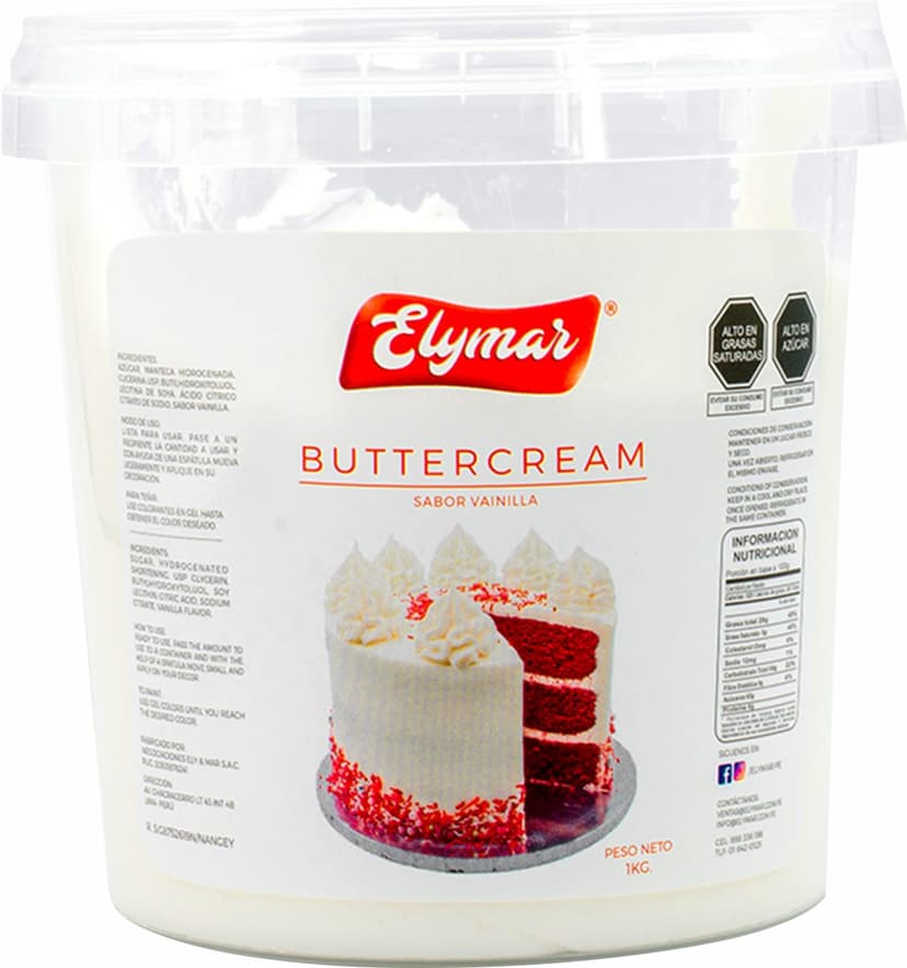 BUTTERCREAM VAINILLA ELYMAR 1KG