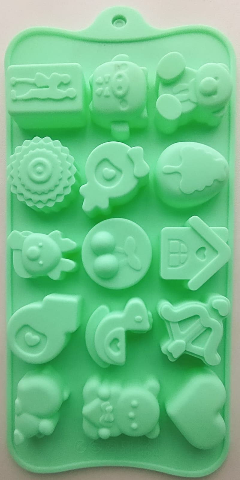 MOLDE SILICONA FORMAS VARIADAS X15