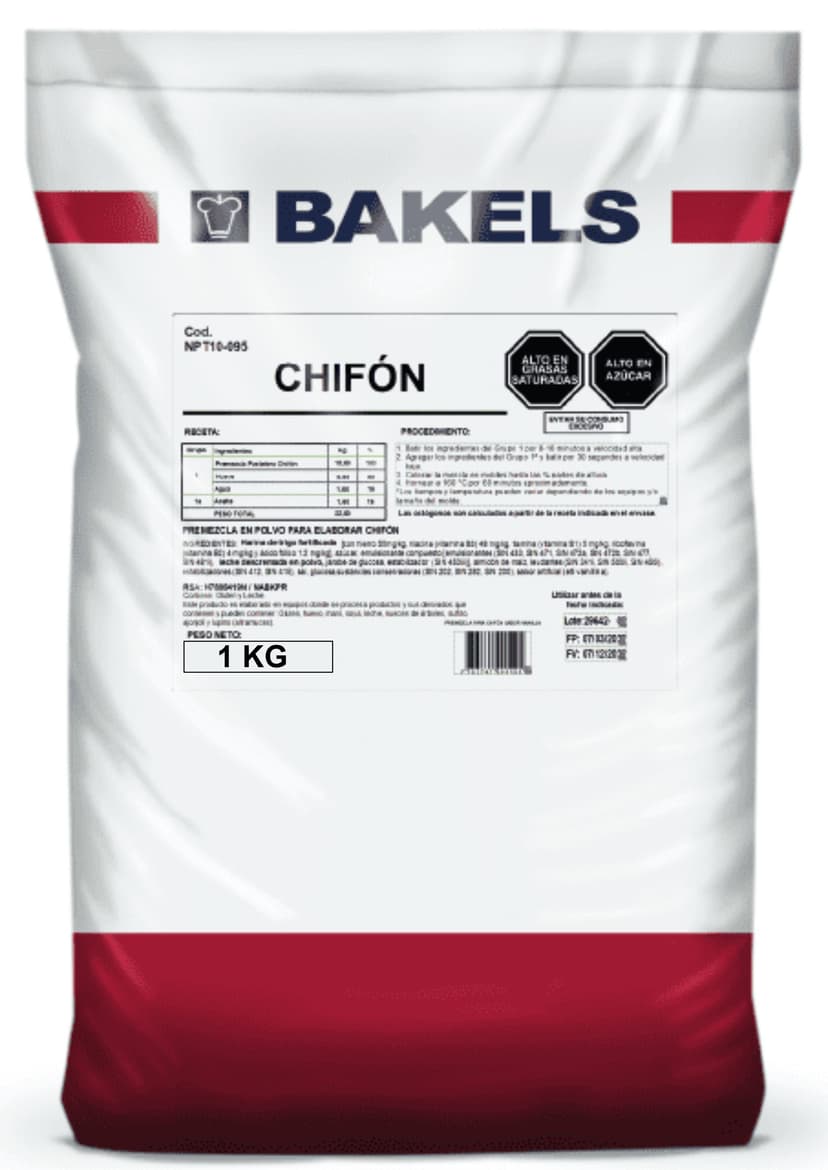 PRE MEZCLA CHIFON BAKELS 1KG