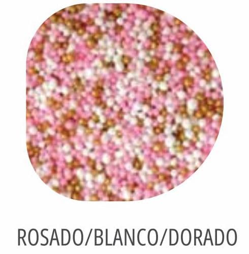 BOLITA FUCSIA/ROSADO/DORADO