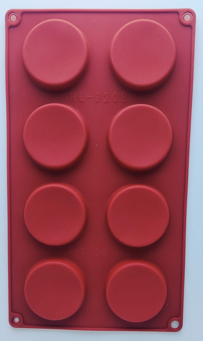 MOLDE DE SILICONA REDONDO PARA OREO X8
