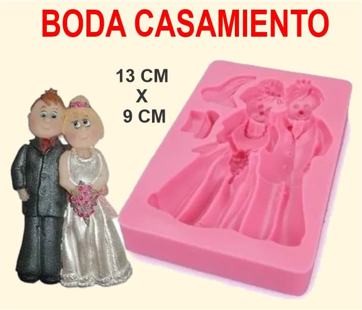MOLDE DE SILICONA BODA CASAMIENTO
